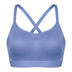 Sujetador Deportivo de Alto Rendimiento para Mujer, Sin Costuras, con Logotipo Frontal Simple, Elástico, Transpirable, para Fitness, Yoga, Running, Gimnasio - Product Image 1