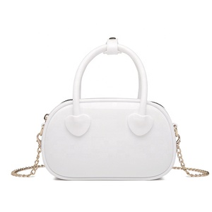 Borsa Portatile in PVC Stile Primaverile, Borsa a Tracolla Colorata, Borsa a Cuscino con Catena per Signore - Product Image 6