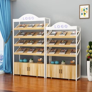 Tùy Chỉnh Hiện Đại Tầng Thường Đứng Cho Kim Loại Gỗ Kệ Sách Hiển Thị Giá Cho Trường Học Thư Viện Báo Tài Liệu Văn Học Tạp Chí - Product Image 4