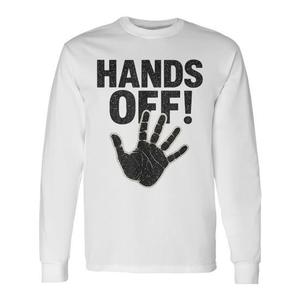 Camiseta de manga larga con estampado de protesta política: Hands Off My Country My Body Medicare - Product Image 1