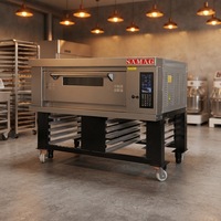 Four à pizza compact en pierre pour boulangerie, équipement de boulangerie, four à pain et à pizza industriel