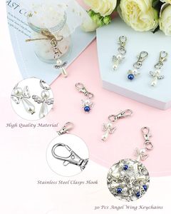 Llavero de Ángel Personalizado con Piedra de Nacimiento, Llavero de Ángel Guardián Personalizado, Regalo de Boda, Bautizo, Recuerdo, Venta al por Mayor de Fábrica <span class=keywords><strong>OEM</strong></span> - Product Image 3