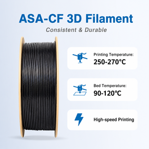 เส้นพลาสติกสำหรับเครื่องพิมพ์สามมิติ LONGQI Functional Prototyping ASA-CF ขนาด 1.75 มม. น้ำหนัก 1 กก. ผลิตจากคาร์บอนไฟเบอร์ ASA CF สำหรับงานวิศวกรรม - Product Image 6