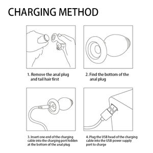 Sexbay Kan Konijn Haarbal Vibratie Anale Plug Aanpassen, Kan Fetisj Anale Seksspeeltjes Op Afstand Bedienen Voor Mannelijk En Vrouwelijk Plezier - Product Image 5