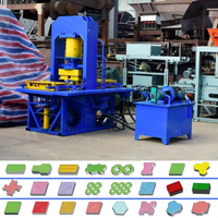 Ligne de production de briques en plastique, système de fabrication de blocs, machine extrudeuse de sable et de déchets plastiques pour briques