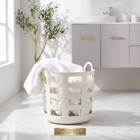 WONFUN Conteneurs de rangement pour vêtements, seaux à linge en plastique, boîtes de rangement, paniers de rangement, boîtes cadeaux en plastique, écologiques
