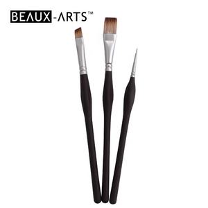 Pennelli per artisti bicolore monoca Taklon Set di pennelli in acrilico tocco confortevole manico in legno per artista - Product Image 1