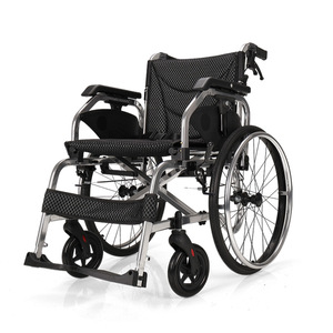 Silla de ruedas manual Sivir de aleación de aluminio, plegable y ligera, para uso en viajes de personas mayores y con discapacidad. - Product Image 1