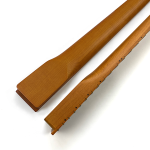 Mástil de Guitarra Vintage de 22 Trastes con Acabado Satinado Personalizado de 25.5 Pulgadas, Estilo TE TL, de Arce Tostado con Diapasón de Arce - Product Image 4