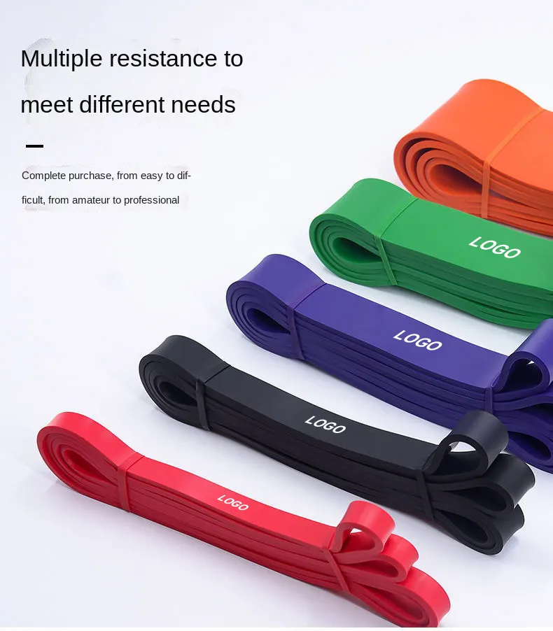 Top Supplier No-rolling Red Long Resistance Band Pull Up Fitness Bands