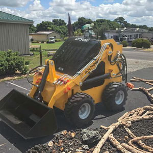 DP-S460 a ruote <span class=keywords><strong>Mini</strong></span> Skid Steer Dingo basso prezzo caricatore compatto spedizione gratuita piccola Cargadora con flagello falciatrice - Product Image 2