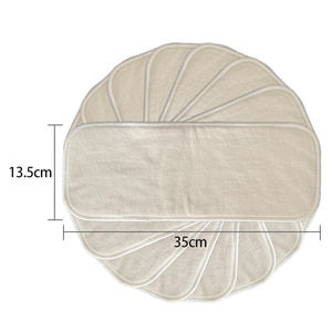 Coton de <span class=keywords><strong>chanvre</strong></span> <span class=keywords><strong>lavable</strong></span> de haute qualité 4 couches réutilisable 55% <span class=keywords><strong>chanvre</strong></span> 45% coton insertion de coton de <span class=keywords><strong>chanvre</strong></span> respirant pour couches en tissu de bébé - Product Image 3