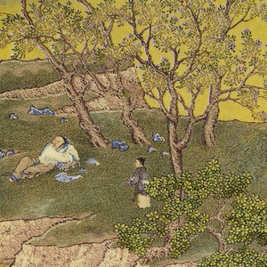 邱英骑马郊游复制品新中式桌面摆件适合办公室和书房手工黄铜装饰高级收藏品 - Product Image 6