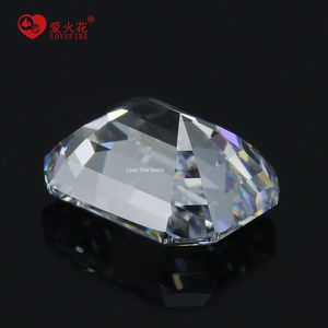 Zircone Cubico Sintetico Bianco G-white Taglio Asscher Allungato da 4*6mm a 9*11mm, Qualità 5A CZ in Offerta - Product Image 2