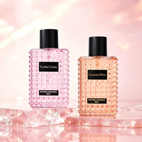 Brume parfumée pour cheveux et corps 100ml, senteur Caramel Rose Vanille Douce Gourmande, pour femmes, en gros, idéale pour cadeau