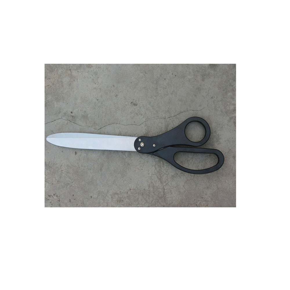 Blue Ribbon Cutting Ceremony Kit - 20 Inch Giant Scissors, Blue Satin Ribbon For Grand Openings & Events