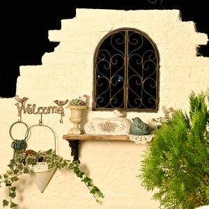 Ferronnerie véritable fenêtre terrasses cintres <span class=keywords><strong>de</strong></span> fenêtre pour <span class=keywords><strong>salon</strong></span> salle à manger <span class=keywords><strong>jardin</strong></span> décorations murales doux meubles <span class=keywords><strong>de</strong></span> maison - Product Image 4