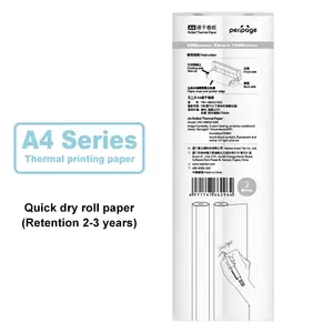 Meilleur approvisionnement A4 papier d'impression thermique documents d'impression portables papiers de test pour imprimante de voyage d'affaires Peripage A40