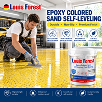 Peinture de sol époxy auto-nivelante couleur sable, écologique, couleur personnalisée, imitation marbre, revêtement béton, imperméable et résistant à l'usure