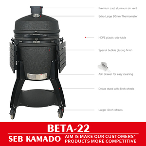 SEB Offre Spéciale Grilles de <span class=keywords><strong>barbecue</strong></span> en céramique noire de 22 pouces Kamado Joe Big <span class=keywords><strong>Egg</strong></span> Grill à charbon Kamado Large <span class=keywords><strong>Egg</strong></span> Grill <span class=keywords><strong>Barbecue</strong></span> - Product Image 6