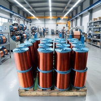 Fil de cuivre émaillé QA-1/155 de 0,05 mm à 2,0 mm, fil magnétique haute température pour transformateur, fabricant de fil de bobinage de moteur