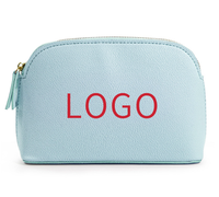 Trousse de Maquillage Personnalisée Grande et Mignonne, Résistante à l'Eau, en Forme de Coquillage, pour Voyage, Organisateur Cosmétique en PU avec Fermeture Éclair pour Femme