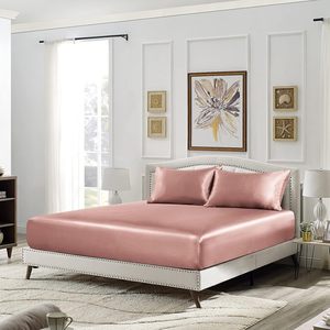 Hot Bán 19 / 22 Momme Dâu Lụa Bộ Đồ Giường Bộ Gối Khăn Ga Giường Bộ Lụa Satin Duvet Cover <span class=keywords><strong>Set</strong></span> Cho Nhà - Product Image 4