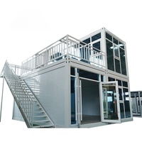 Casa Contenedor Prefabricada Modular Personalizada con Aislamiento Acústico y Térmico, Resistente al Fuego y al Viento, Edificio de Oficinas, Apartamento Urbano Pequeño