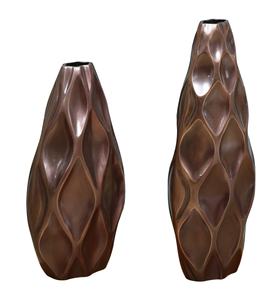 Cobre Diseño popular Jarrón de aluminio Uso Hogar Decorativo Boda Fiesta Ocasiones Nuevos diseños Hecho en India Venta al por mayor Mejor - Product Image 4