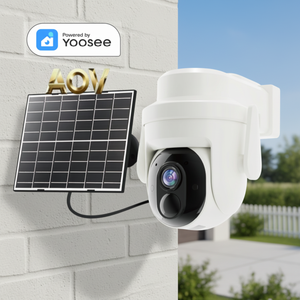 Cámara de Seguridad Inalámbrica Yoosee Inteligente, con Energía Solar, 4G, Alta Definición, Sonido y Luz, Alarma, Visión Nocturna a Todo Color, para Exteriores - Product Image 1