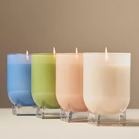 Ensemble cadeau de bougies de soja romantiques à label privé de luxe en gros, parfum d'huile parfumée pour les fêtes, les bars, le ramadan