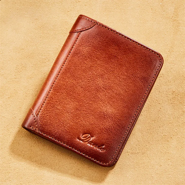 High Quality Top Genuine Leather Men'S Wallet Luxury Large Capacity Designer Wallet For Men