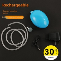 Pompe à oxygène rechargeable en plastique pour la pêche en plein air, utilisation portable en aquarium