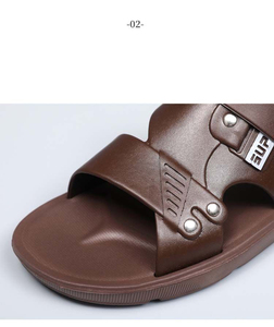 Fashion Men Vacation-style Cross Straps <strong>Slides</strong> slip <strong>on</strong> Seamless Upper Platform <strong>Sandals</strong> Comfortable EVA Sole Flat Beach slippers - Product Image 4