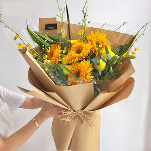 New Arrival 70 Gsm Flower Wrapping <strong>Paper</strong> Solid <strong>Color</strong> Bouquet 20 Sheets/Bag Wrapping Kraft <strong>Paper</strong> for Flowers - Product Image 4