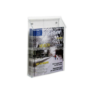 Fully Transparent Acrylic Wall-mount <strong>Mailbox</strong>,Clear Acrylic Single Pocket Literature Box Clear Acrylic <strong>Mailbox</strong> - Product Image 1