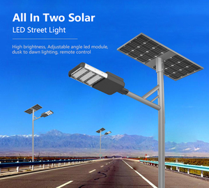 โรงงานผลิตไฟถนนโซลาร์เซลล์ 100W ควบคุมอัจฉริยะ แบตเตอรี่ LifePO4 กึ่งสำเร็จรูป แหล่งกำเนิดแสง LED มาตรฐาน IP65 สำหรับใช้งานบนถนน - Product Image 2