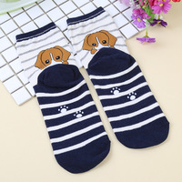 Corée Chaussettes Femmes Dessin Animé Animal Chien Chaussettes Mignon Drôle Cheville Chaussettes