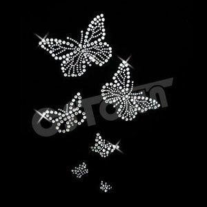 <strong>Supplier</strong> of High Quality Hot Fix <strong>Rhinestone</strong> Motifs <strong>Rhinestone</strong> Butterfly Collar Hotfix Transfer <strong>Design</strong> - Product Image 6