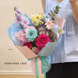 Rollo de Papel Sintético Ecológico de Lujo, Color Sólido Mate, Efecto Niebla Matutina, Impermeable, para Envolver Flores, con Revestimiento de Doble Cara - Product Image 6