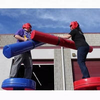 Jeu de bâtons gonflables en mousse de gladiateur de location, jeux de défi d'arène de gladiateur gonflable