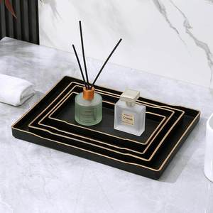 Bathroom Tray Sink Countertop Storage Rectangle Polished Finish <b>Wall</b> <b>Mounted</b> Type Toiletries <b>Toothbrush</b> <b>Holder</b> - Product Image 4