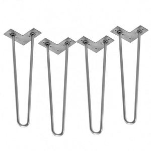 Patas de Muebles Modernas y Económicas de Hierro en Negro y Blanco para Sala de Estar, Hospital, Uso en Exteriores, Patas de Mesa DIY - Product Image 3