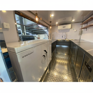 Remolque de Comida 3M para Helados y Smoothies con Gran Ventana de Vidrio |   Fregadero de 3 Compartimentos USA |   Máquina de Hielo |   Negocio de <span class=keywords><strong>Playa</strong></span> con Alto Retorno de la Inversión - Product Image 2