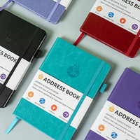 Carnet en cuir PU personnalisé en gros, journal élégant, agenda scolaire pour étudiants, carnet à couverture rigide imprimé