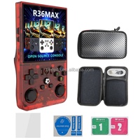 Console de jeu portable R36MAX, écran IPS de 3,5 pouces, jeux rétro, prise en charge de 10 000 jeux intégrés, batterie de 3000 mAh