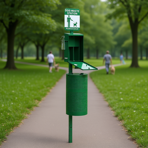 Station de collecte des excréments canins Veyor 600 sacs – Station commerciale pour l'élimination des déjections animales pour parcs - Product Image 2