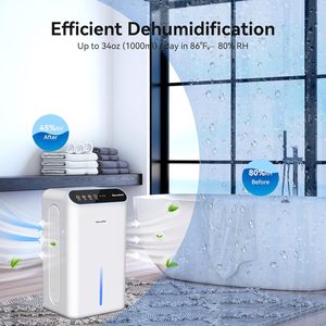 <span class=keywords><strong>Deshumidificador</strong></span> de Aire Doméstico HASHONE con Pantalla LED, WIFI Inteligente, <span class=keywords><strong>Aromaterapia</strong></span>, Filtro Lavable, <span class=keywords><strong>Deshumidificador</strong></span> Eléctrico para Casa, RV, Dormitorio - Product Image 3