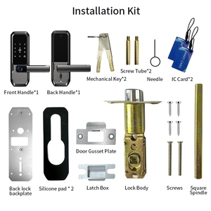 DL 30 cửa thép không gỉ khóa thông minh RFID & mã kích hoạt chốt chết kỹ thuật số với wifi mở khóa vân tay vật liệu hợp kim nhôm - Product Image 5