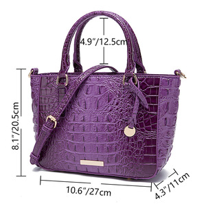 <span class=keywords><strong>Mini</strong></span> bolso de mano de lujo Vintage para mujer, monedero de moda para mujer, bolso de mano con patrón de cocodrilo de diseño único con correa para el hombro - Product Image 6